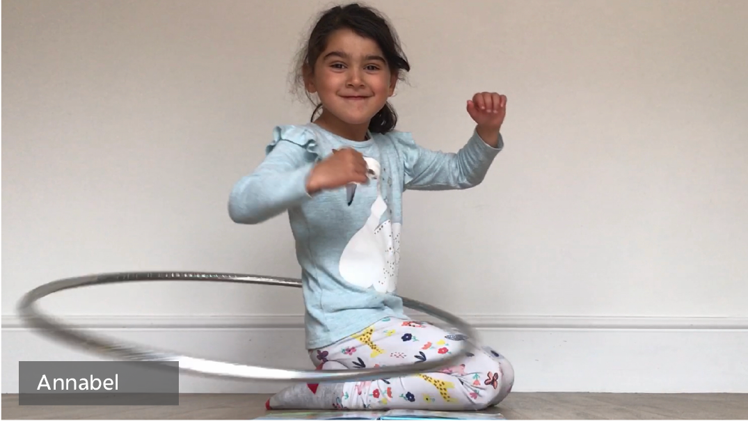 I’m hula-hooping for seven minutes every day!