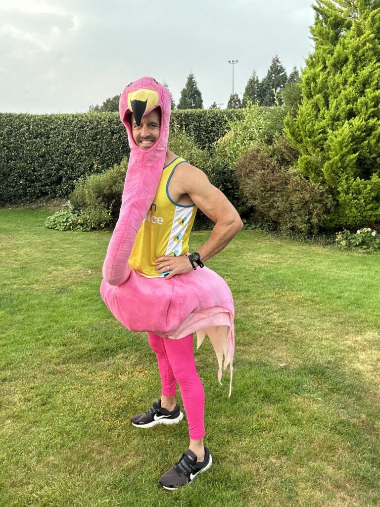 Tom will be in the pink come race day