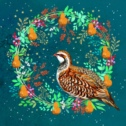 Art Nouveau Partridge