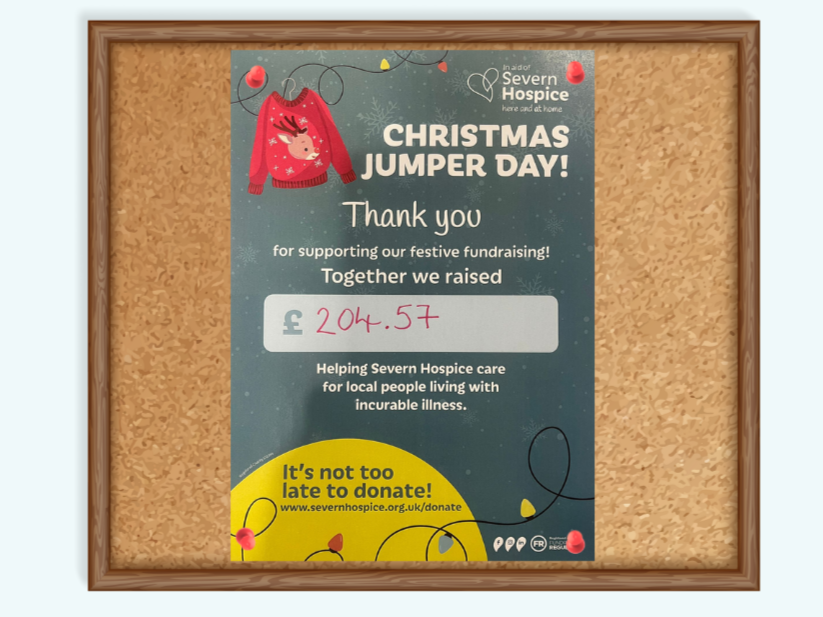 Green poster on notice board