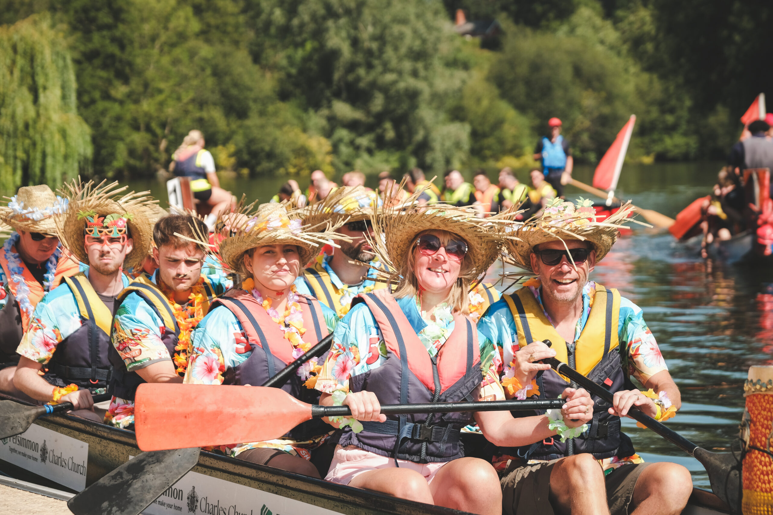 Our dragon boats make a splash on River Severn