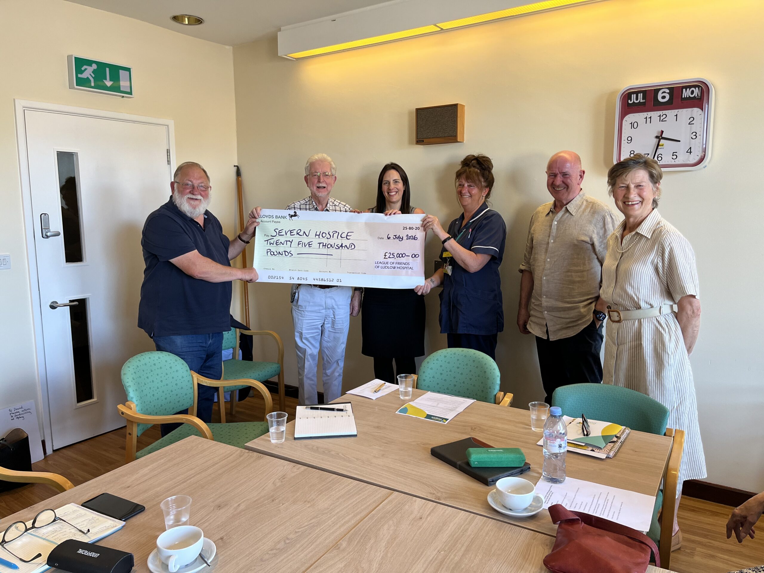 Severn Hospice thanks League of Friends for £25,000 donation