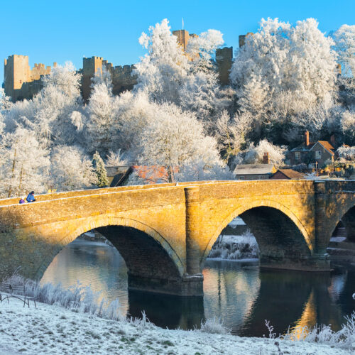 Ludlow Castle from Dinham Bridge 17109